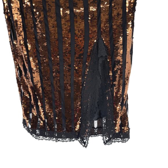 Rachel Comey Sequin Floral & Metallic Mixed Media Long Sleeve Dress, Size 2 - Picture 6 of 12